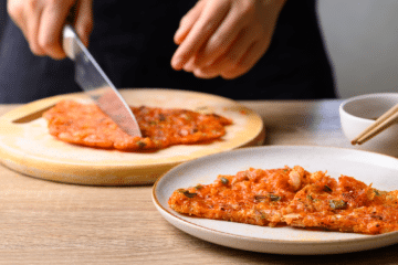 ESSEN & ERNÄHREN, Vegan in der Gemeinschaftsgastronomie, koreanische pancakes, Falk Millisterfer, Hülsenfrüchten